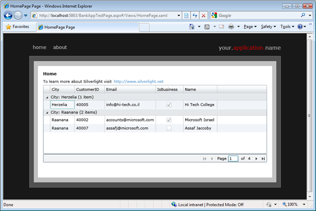 DataGrid DomainDataSource Grouping GroupDescriptor