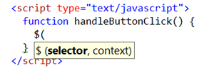 jQuery IntelliSense in Visual Studio 2008 - KB946581