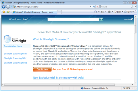 Host videos on Silverlight Streaming