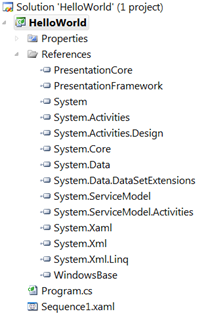 WF 4.0 Hello World Sequential Workflow