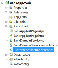 .Net RIA Services Sharing Code between Client and Server