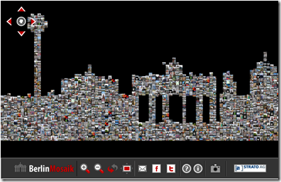 screenshot of the Berlin Wall Photo Mosaic