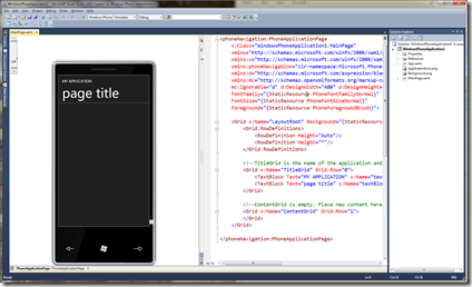 Windows Phone Application - Split View