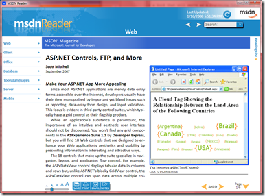 MSDN Reader Article