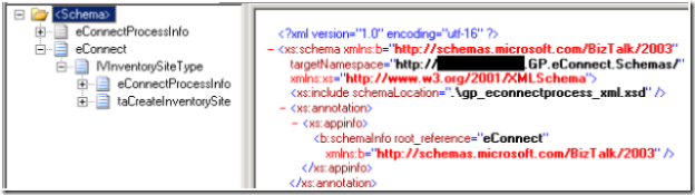 eConnect Schema