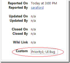 Custom Work Item Tracker Field