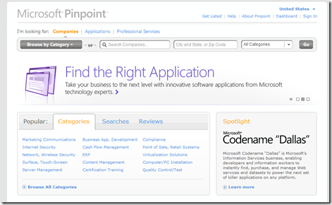 Microsoft Pinpoint