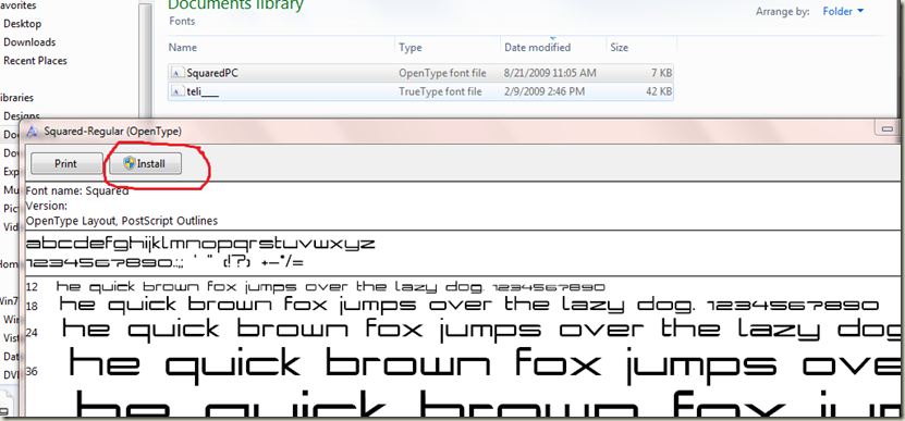 FontsInstall