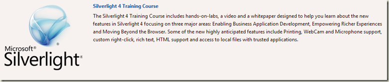 Ch9 Silverlight 4 Training Kit