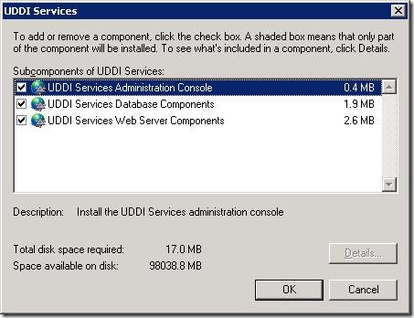 UDDI Services Subcomponents