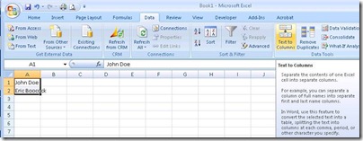 Text to Columns