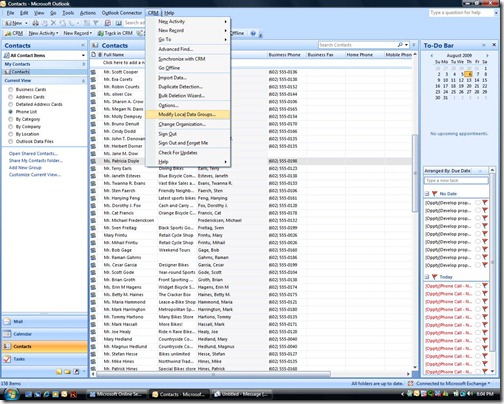 modify local data groups