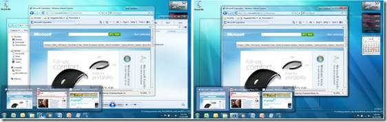 Windows 7 Aero Peek