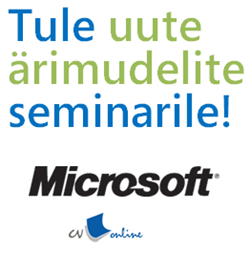 Kutse - Uute ärimudelite seminar 17. mail