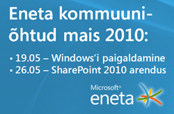 Eneta kommuuniõhtud - tasuta Microsofti seminarid, üritused, koolitused, Live Meetingud ja loengud