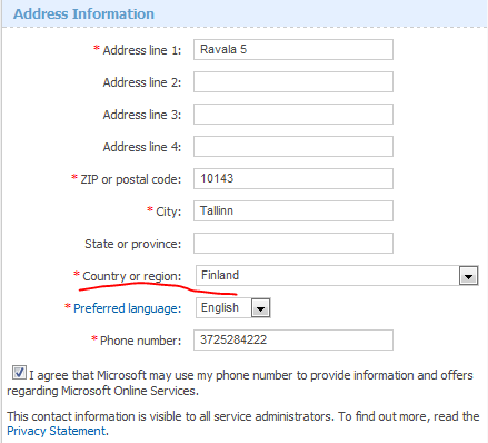 Kuidas registreerida endale Windows Azure prooviversioon