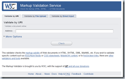 Servicio de Validación de HTML de W3C
