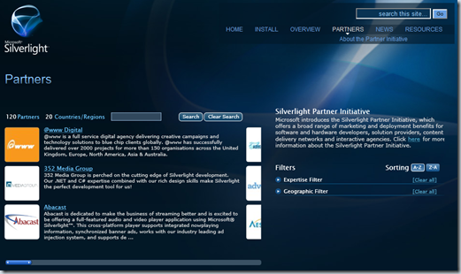 La iniciativa de socios de Silverlight