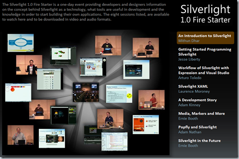 Silverlight 1.0 Fire Starter