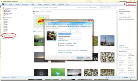 Galerie de Photos Windows Live