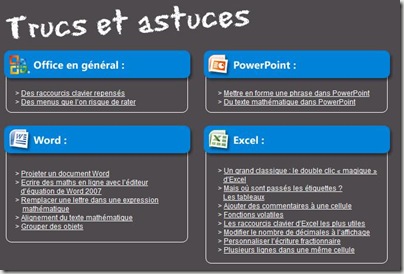 Trucs et astuces