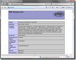 phpinfo