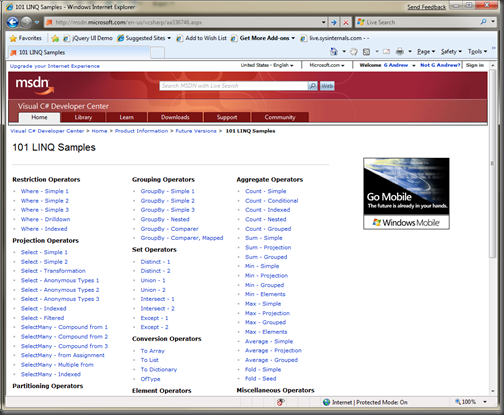101 LINQ Samples