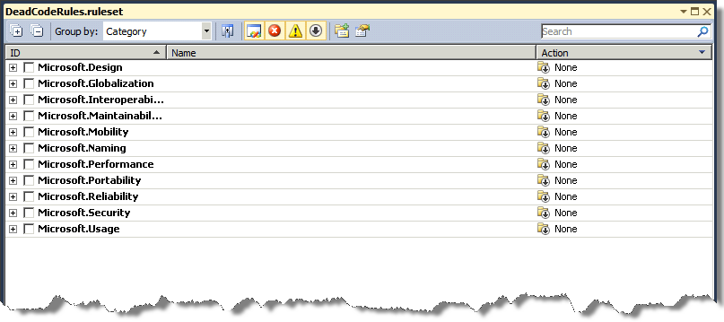 Dead Code Rules rule set