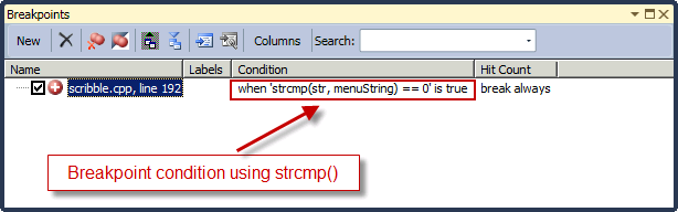 Breakpoints windows