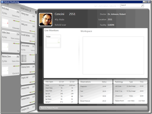 Patient Monitoring application