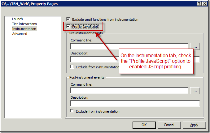 Enable Profile JavaScript