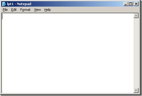 lpt1 in notepad