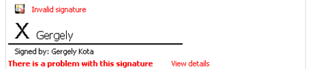 InvalidSignature