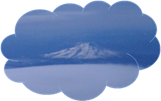 mount saint helen over the clouds