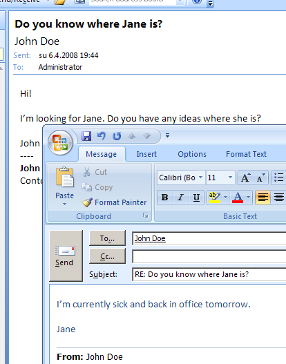 EmailResponseToJohn