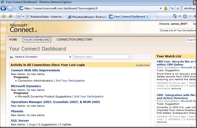 ConnectDashboard