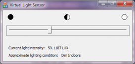 Virtual light sensor