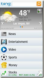 Bing SL on Symbian app