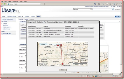 FedEx Shipping - sharepoint 2