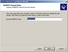 Active Directory Installation Wizard