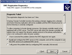 Active Directory Installation Wizard