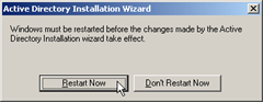 Active Directory Installation Wizard