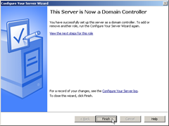 Configure Your Server Wizard