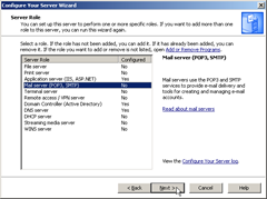 Configure Your Server Wizard