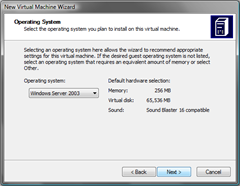 New Virtual Machine Wizard