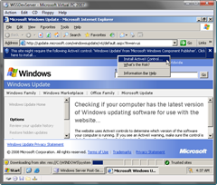 Install Winidows Update ActiveX