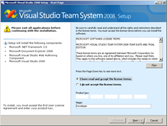 Visual Studio 2008 Setup