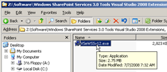 Visual Studio 2008 Extensions Setup