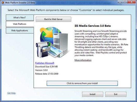 IIS Media Services 3.0 Beta