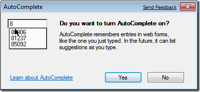 AutoComplete